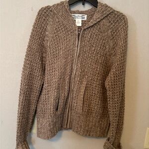 Tiara Taupe Women's Cardigan Sweater